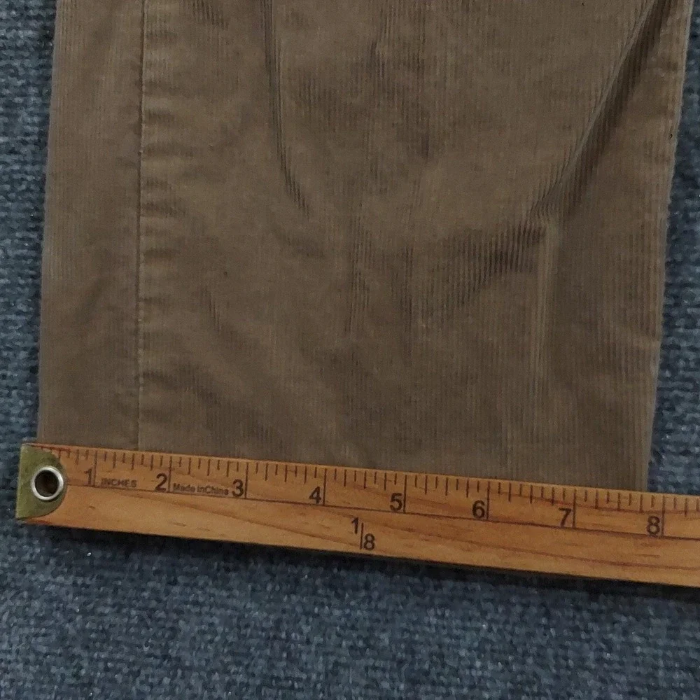 Banana Republic Corduroy Pants Mens 34x30 Dark Tundra Brown Slim Fit 559275-01